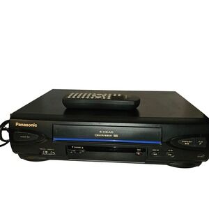 Panasonic PV-V4022-A Blue Line OmniVision 4-Head VHS VCR Player Remote & Tested